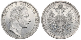 Austria-hungary, Franz Joseph, 1 florin 1862