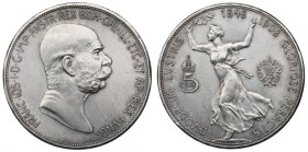 Austria, Franz Joseph, 5 corona 1908