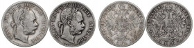 Austria, Zestaw 1 floren 1886-90