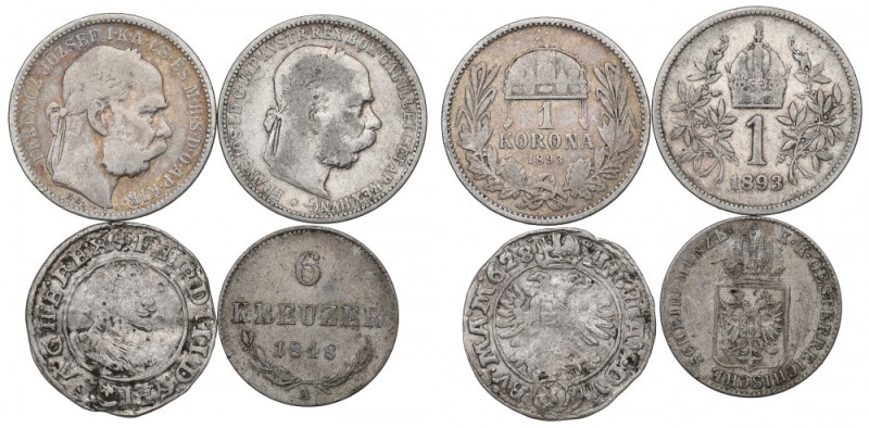 Austria and Hungary, Lot of coins Różne emisje i stany zachowania.