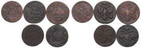 Russia, Lot of denga 1731-51