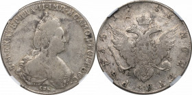 Russia, Catherine II, Roubl 1785 - NGC VF20
