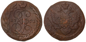 Russia, Catherine II, 5 kopecks 1791