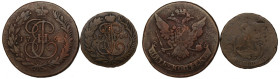 Russia, Catherine II, Lot 2 and 5 kopecks