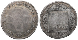 Russia, Paul I, Rouble 1798