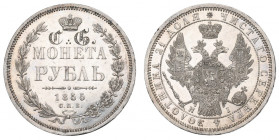 Russia, Nikola I, Rouble 1855 HI