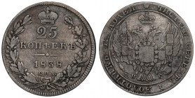 Russia, Nicholas I, 25 kopecks 1838