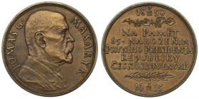 Czechosłowacja, Medal 1935 - 85-lecie urodzin Masaryka