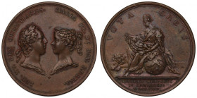 France, Medal 1729 for dauphins birth