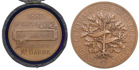 Francja, Centralny Związek Sztuki Dekoracyjnej, Medal zasługi 1887