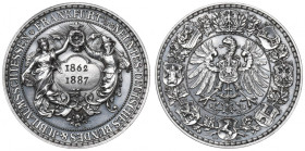 Niemcy, Frankfurt, Medal Jubileuszowe zawody strzeleckie 1887