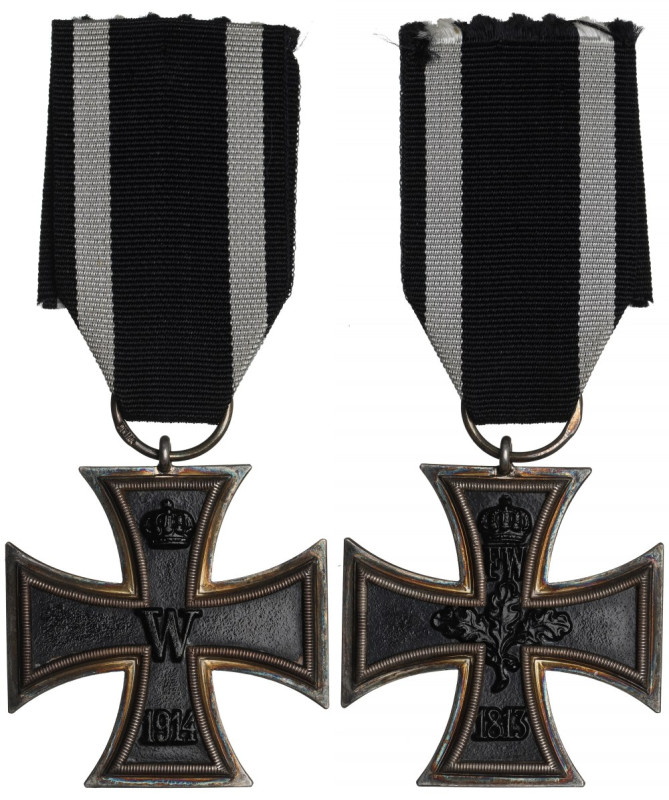 Germany, WWI Iron Cross II class - H.R. Wilm, Berlin Koluszko z sygnaturą berliń...