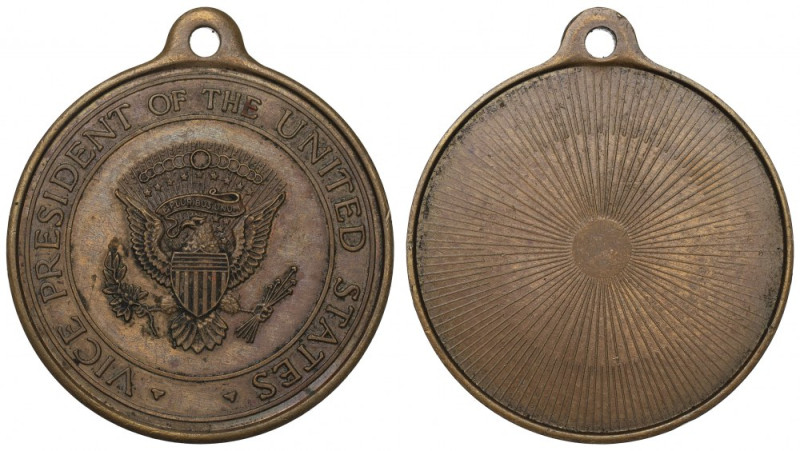 USA, Medal Vice-president of the United States Ciekawa emisja. Brąz, średnica 40...