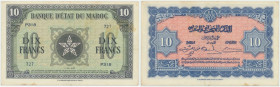 Maroko, 10 franków 1943