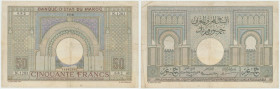 Maroko, 50 franków 1947