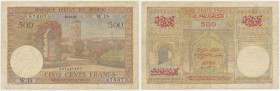 Maroko, 500 franków 1956