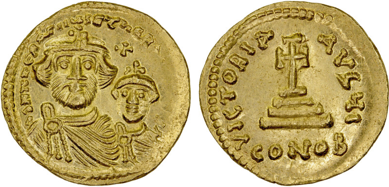 BYZANTINE EMPIRE: Heraclius, 610-641, AV solidus (4.40g), Constantinople, ca. 61...