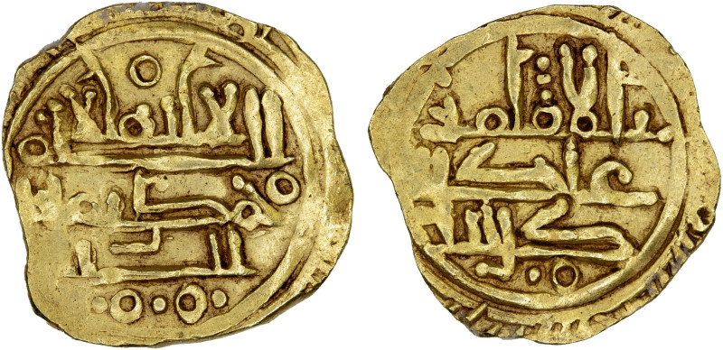 KHAZRUNID: Wanudin, before ca. 1048, AV dinar (2.33g), NM, ND, A-455, kalima in ...