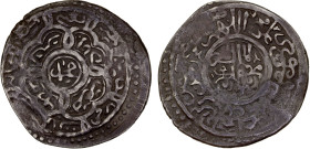 MAR'ASHID: Anonymous, later series, ca. 1391-1392 (AH795/796), AR tamla (6.63g), Astarabad, A-N2347, citing Muhammad in the center, mint in inner marg...