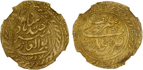 MANGHIT OF BUKHARA: Haidar, 1800-1826, AV tilla, Bukhara, AH1217//1217, A-3029.2, citing the ruler as mir padishah haidar and the long-deceased Janid ...