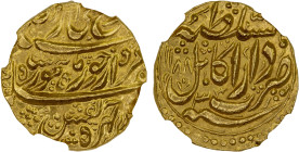 DURRANI: Taimur Shah, 1772-1793, AV mohur, Kabul, AH1188 year 3, A-3099, KM-435, NGC graded AU55.

Estimate: USD 850 - 1000