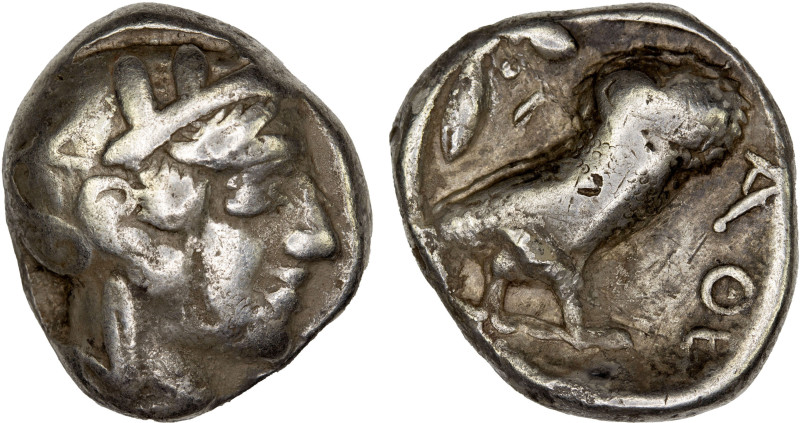 ATTICA: Athens, AR tetradrachm (16.71g), 440-404 BC, HGC-4/1597, SNG Copenhagen ...