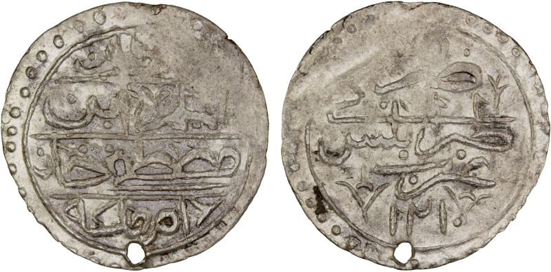 TRIPOLI: Selim III, 1789-1807, AR 10 para (2.65g), Tarabalus Gharb, AH1210, KM-6...