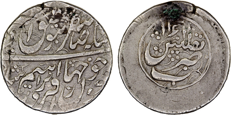 AFSHARID: Ibrahim, 1748-1749, AR abbasi (4.62g), Tiflis, AH1162, A-2766, Bennett...