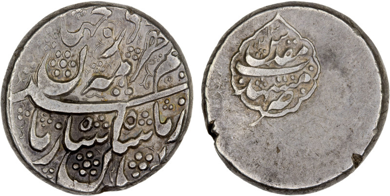 DURRANI: Shah Zaman, 1793-1801, AR rupee (11.44g), Mashhad, AH1213, A-3108, stru...