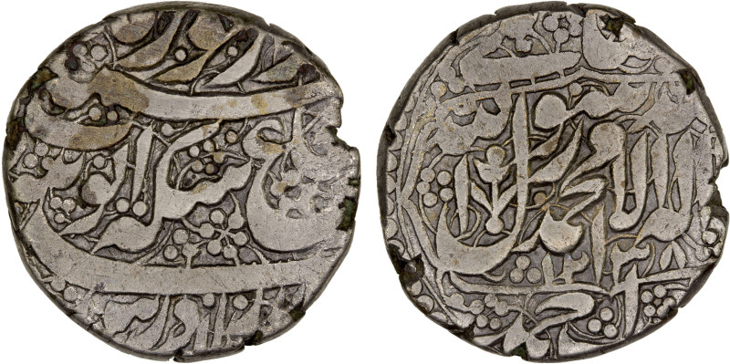 DURRANI: Ayyub Shah, 1817-1829, BI rupee (10.00g), Ahmadshahi, AH1238, A-3135A, ...