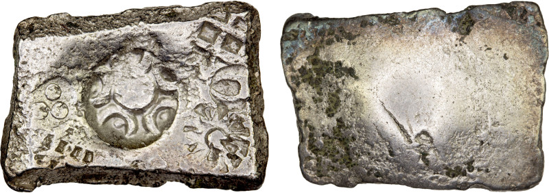 ANCIENT INDIA: SHAKYA: Anonymous, ca. 600-500 BC, AR 5 shana (6.53g), Ra-538var,...