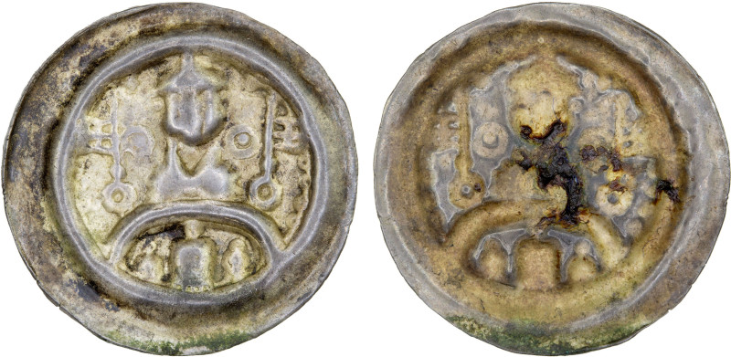 SALZWEDEL: Heinrich von Gardelegen, 1184-92, AR bracteate (0.50g), Bahrf-107a, b...