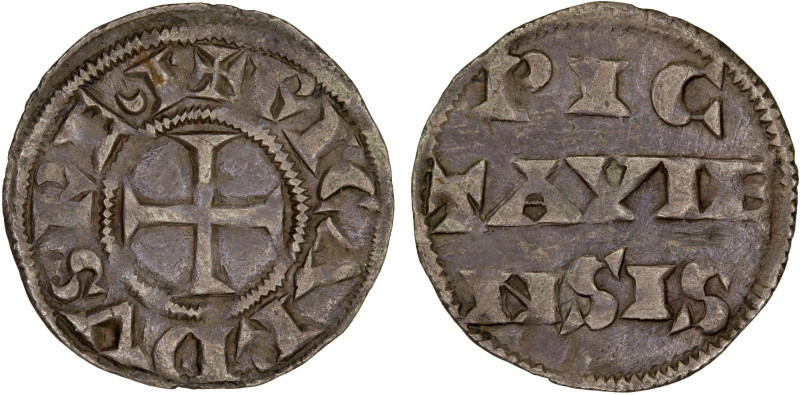 ANGLO-GALLIC: Richard I, 1189-1199, AR denier (0.84g), Poitou Mint, Roberts-3887...