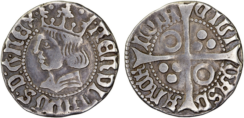 SPAIN: BARCELONA: Fernando II, 1479-1516, AR croat (2.82g), ME-2290, FERDINANDUS...