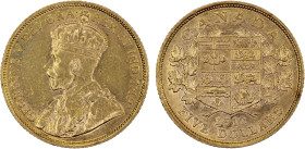 CANADA: George V, 1910-1936, AV 5 dollars, 1912, KM-26, Fr-4, lustrous, XF.

Estimate: USD 575 - 675