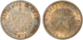 CUBA: Republic, AR 20 centavos, 1916, KM-13.2, a wonderful example, PCGS graded MS64.

Estimate: USD 100 - 200