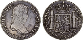 GUATEMALA: Fernando VII, 1808-1821, AR 8 reales, 1818-NG, KM-69, assayer M, original toning, F-VF.

Estimate: USD 100 - 150