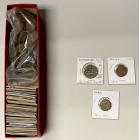 INDIA: LOT of 135 coins, mostly copper coins from princely states (notably Jodhpur and Mysore), also including 8 silver rupees (from Jaisalmir, Awadh,...