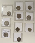 INDIA & ISLAMIC: LOT of 10 miscellaneous silver coins, India: Delhi Sultanate (3 pcs, including one of Mas'ud I); Bombay Presidency (1, Munbay mint, M...