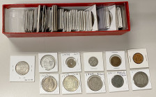 EUROPE: LOT of 75 coins and tokens, including Ancient Rome (1 pc), Austria (2, including Hitler token), Austrian Netherlands (1, pierced), Belgium (1,...