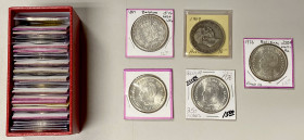 EUROPE: LOT of 33 coins and tokens, including Austria (4 pcs), Belgium (5), Bulgaria (3), Cyprus (1), Czechoslovakia (2), Denmark (2), Finland (1), Fr...