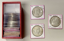 EUROPE: LOT of 24 coins, including Italy (2 pcs, including Mussolini plated fantasy), Latvia (3), Luxembourg (1), Netherlands (2), Norway (1), Poland ...