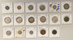 EUROPE: LOT of 17 coins, including Italian States/Venice/Crete (1 pc), Italy (1), Liege (2), Netherlands (8), Norway (1), Portugal (3), and Riga (1); ...