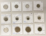 EUROPE: LOT of 12 coins, including France/Flanders (1 pc), Spanish Netherlands/Roermond (2, including one with partial brockage), Sweden (1), Swiss Ca...