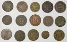 GREAT BRITAIN: LOT of 15 tokens, all from the 17th century, including a variety of types; retail value $400, lot of 15 pieces, ex Dr. Robert A. Rosenf...