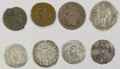 RAGUSA: LOT of 8 coins, including 5 silver and 3 bronze coins, many in higher grades than usually found, from the Republic era ranging from a grosso o...