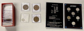 SOUTH AFRICA, ETC.: Zuid Afrikaansche Republiek, LOT of 35 coins, including AR shilling: 1 each of 1892-1897; AR 6 pence: 1 of 1892, 2 each of 1893-96...