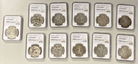 CHINESE CHOPMARKS: FRENCH INDOCHINA: LOT of 11 coins, group of silver piastres with Chinese merchant chopmarks, 1900-A (5), 1901-A (1), 1903-A (3), 19...