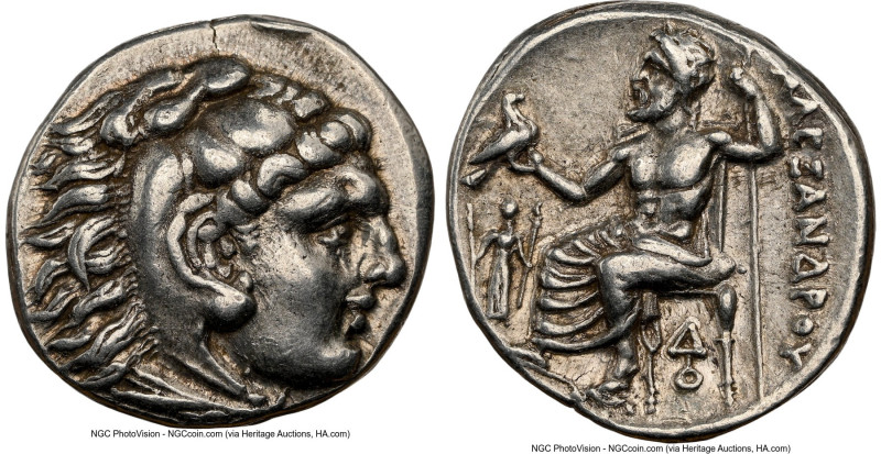 MACEDONIAN KINGDOM. Alexander III the Great (336-323 BC). AR drachm (16mm, 4.21 ...