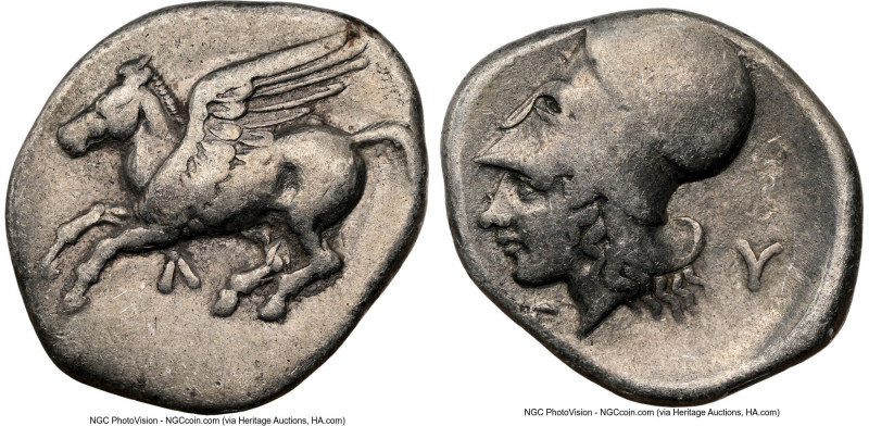 ACARNANIA. Leucas. Ca. 4th century BC. AR stater (22mm, 8.31 gm, 12h). NGC VF 4/...